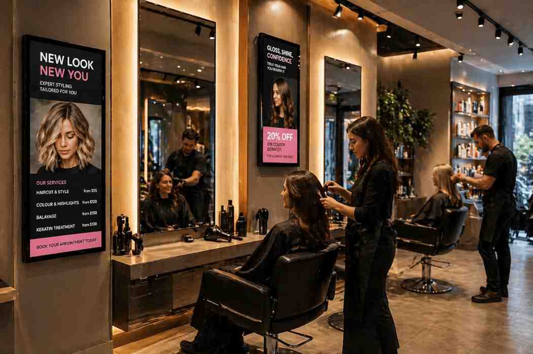 Hair Salon Digital Signage